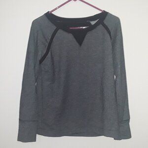 Nicole Miller New York, Ladies Lg. Long Sleeve Gray & Black top